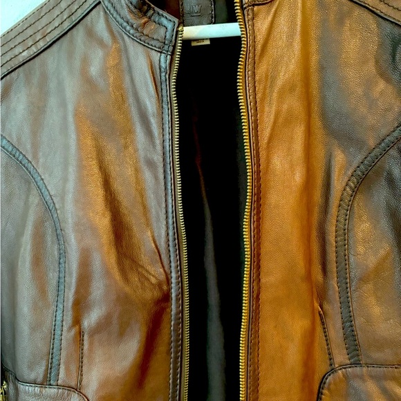 Women’s Wilson’s Leather Brown Leather Jacket - Picture 3 of 6